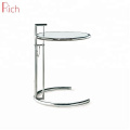 Modern Home Furniture Round Top Tempered Glass Table Adjustable Eileen Gray Side Table